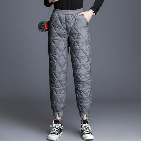 Down cotton trousers for women - ROUTINE FASHION